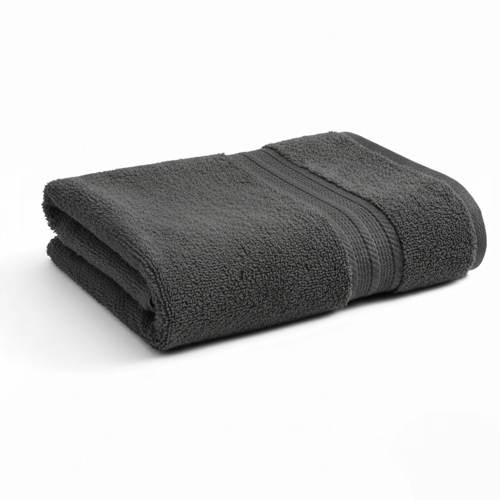 Dark Grey Bath Towel 100% Cotton Ultra-Soft, Highly Absorbent & Quick Dry Home Terry