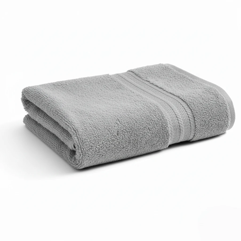 Light Grey Bath Towel 100% Cotton Ultra-Soft, Highly Absorbent & Quick Dry Home Terry