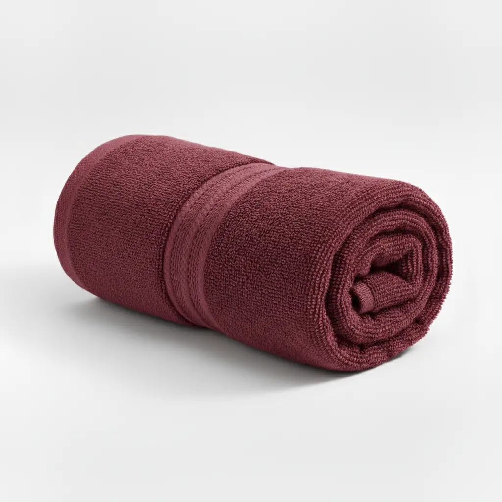 Burgundy Red Face Towel 100% Cotton Ultra-Soft, Highly Absorbent & Quick Dry Home Terry