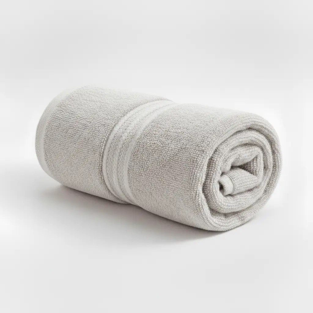 Light Grey Face Towel 100% Cotton Ultra-Soft, Highly Absorbent & Quick Dry Home Terry